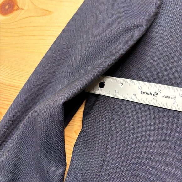 Joseph Abboud Blazer Size 46 XL Blue Navy Coat 2 Button Reda Wool SX Nch NEW - Picture 6 of 15